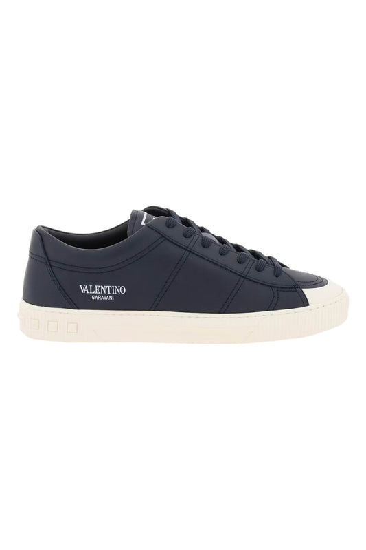 Valentino Leather Cityplanet Sneakers Black