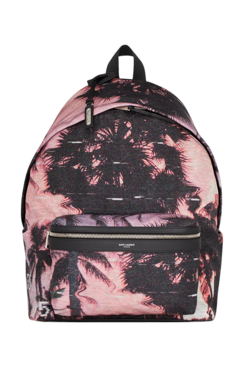 Saint Laurent Palm Trees City Backpack