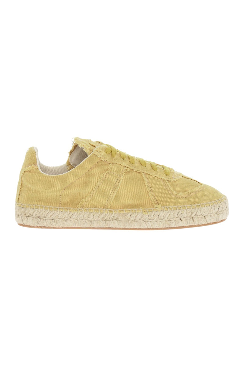 Maison Margiela Canvas Low-Top Sneakers Yellow