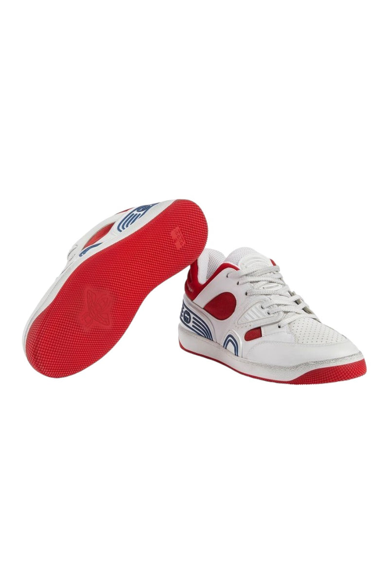 Gucci Low-Top Basket Sneakers White/Red – Aveugle Shop