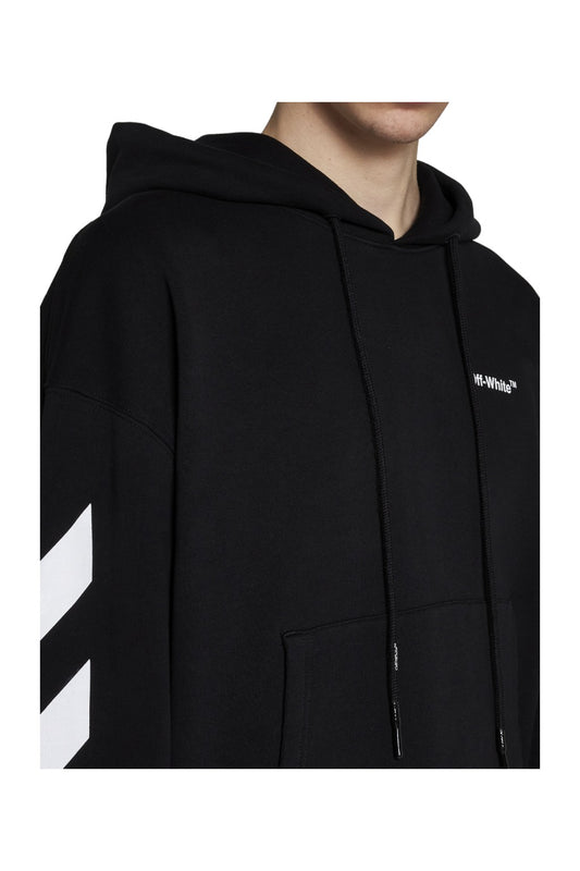 Off-White Diag Helvetica Cotton Hoodie