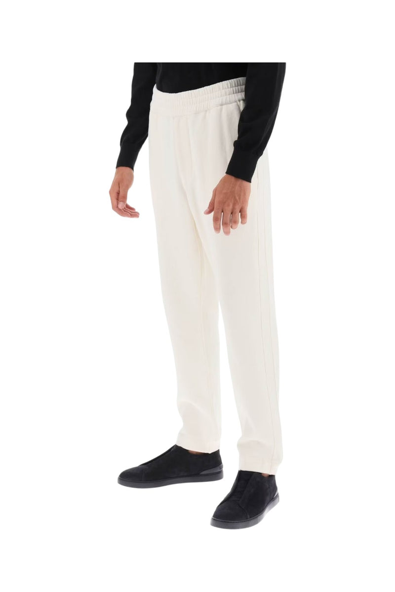 Zegna Cotton & Cashmere Sweatpants White