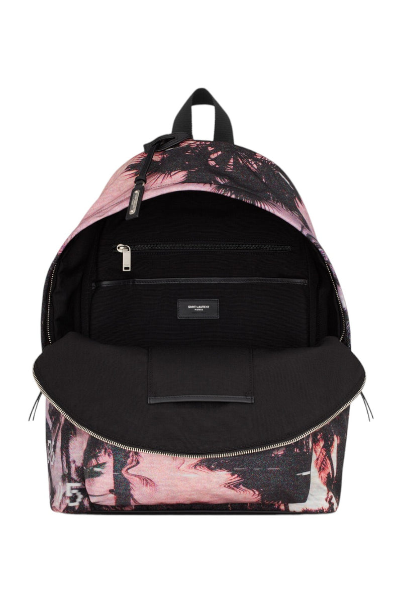 Saint Laurent Palm Trees City Backpack