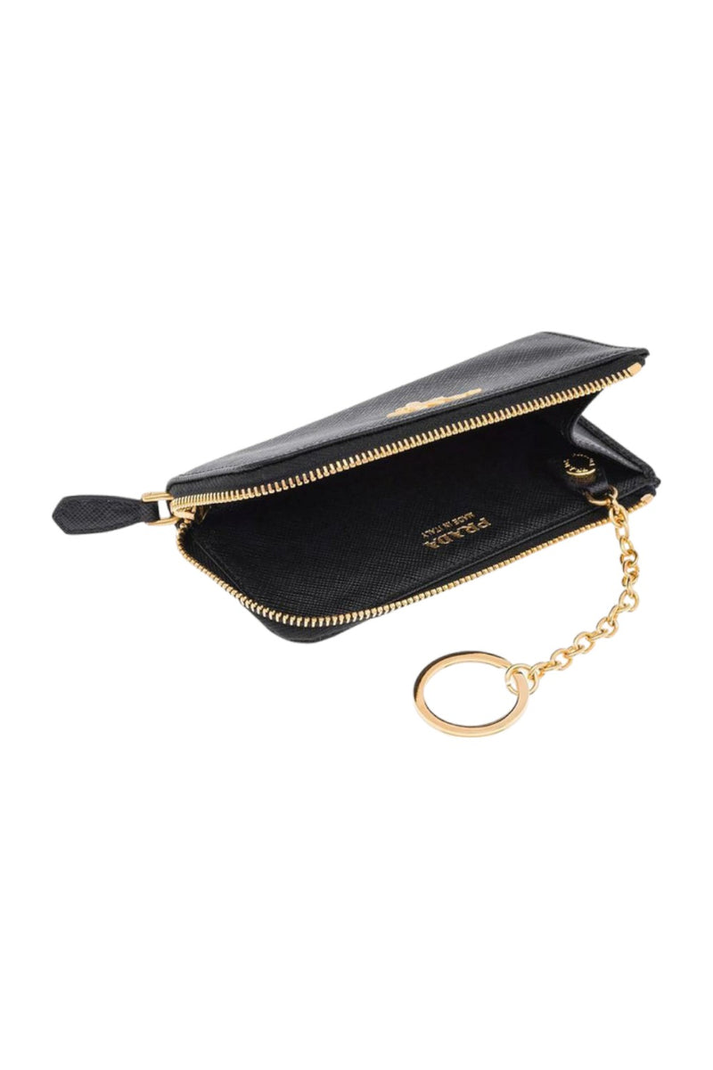 Prada Key Chain Leather Wallet