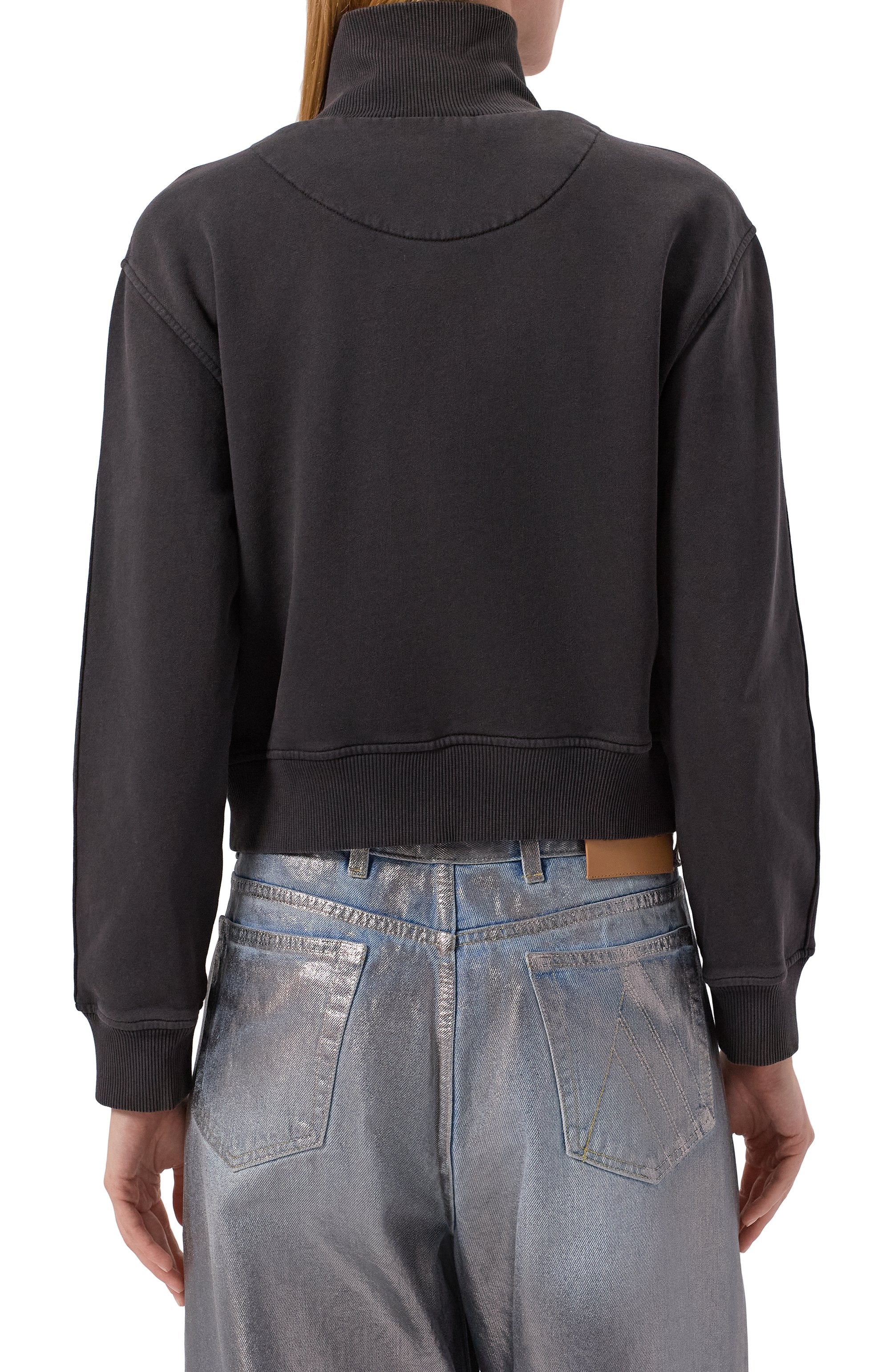 The Attico Zip Fleece Sweatshirt