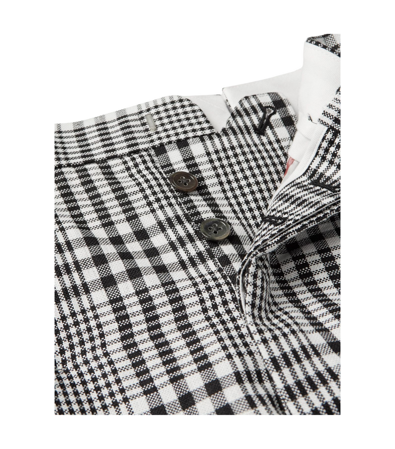 Thom Browne 4-Bar Stripe Checked Trousers