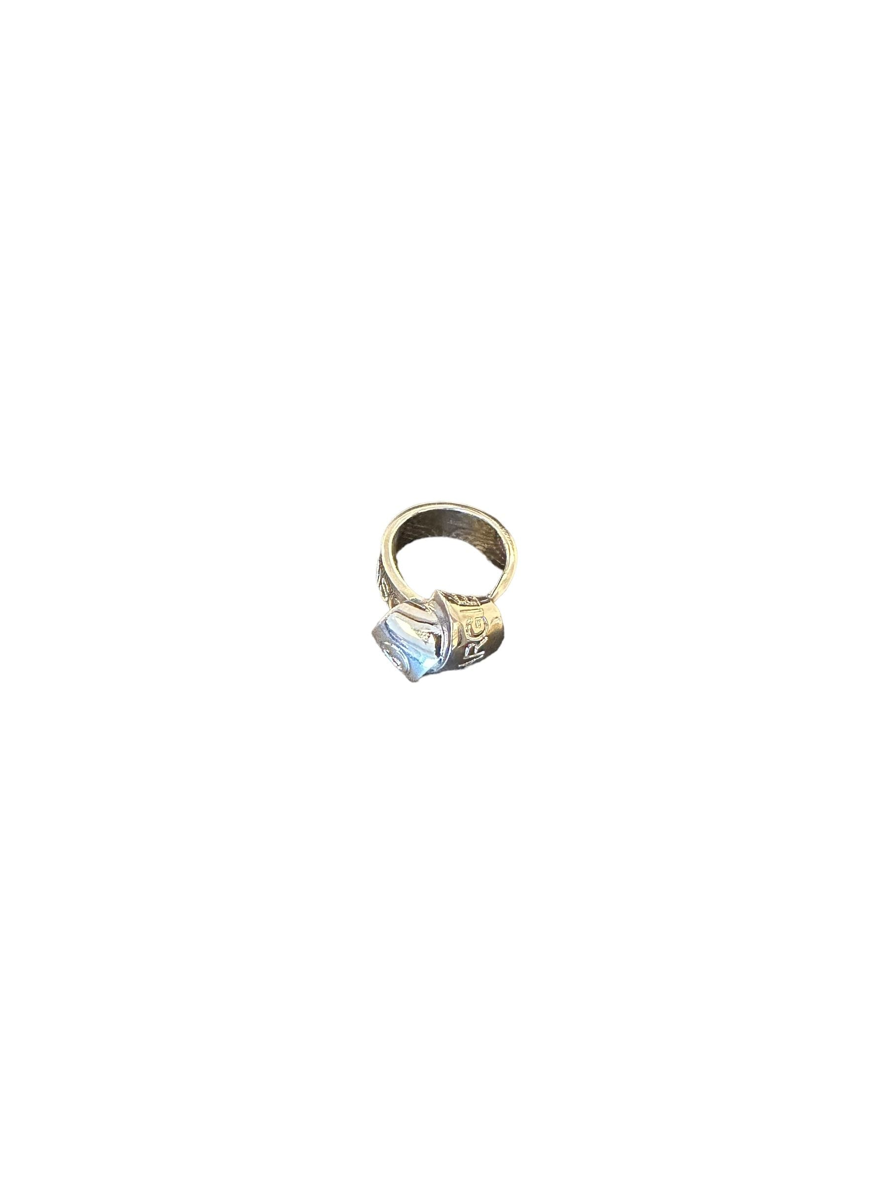 Maison Margiela Engraved Logo Interlocking Ring – Aveugle Shop