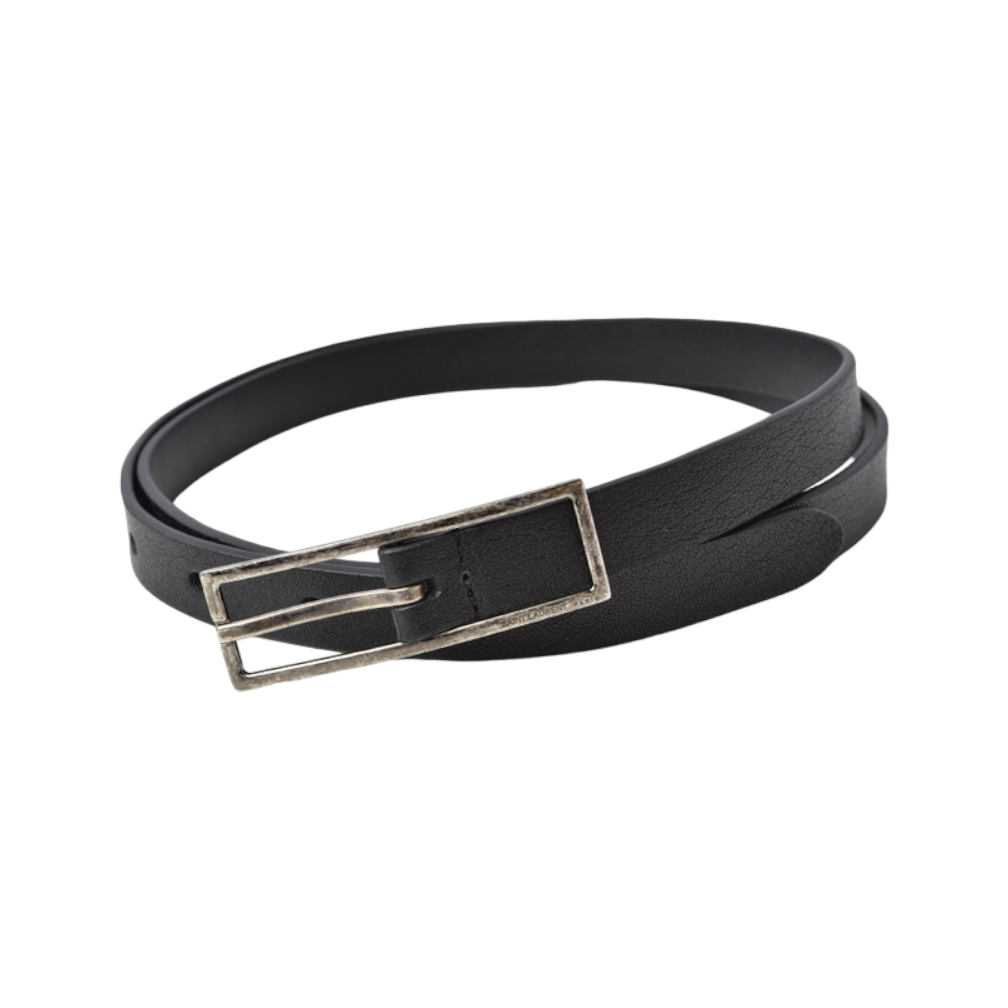 Saint Laurent Thin Leather Belt