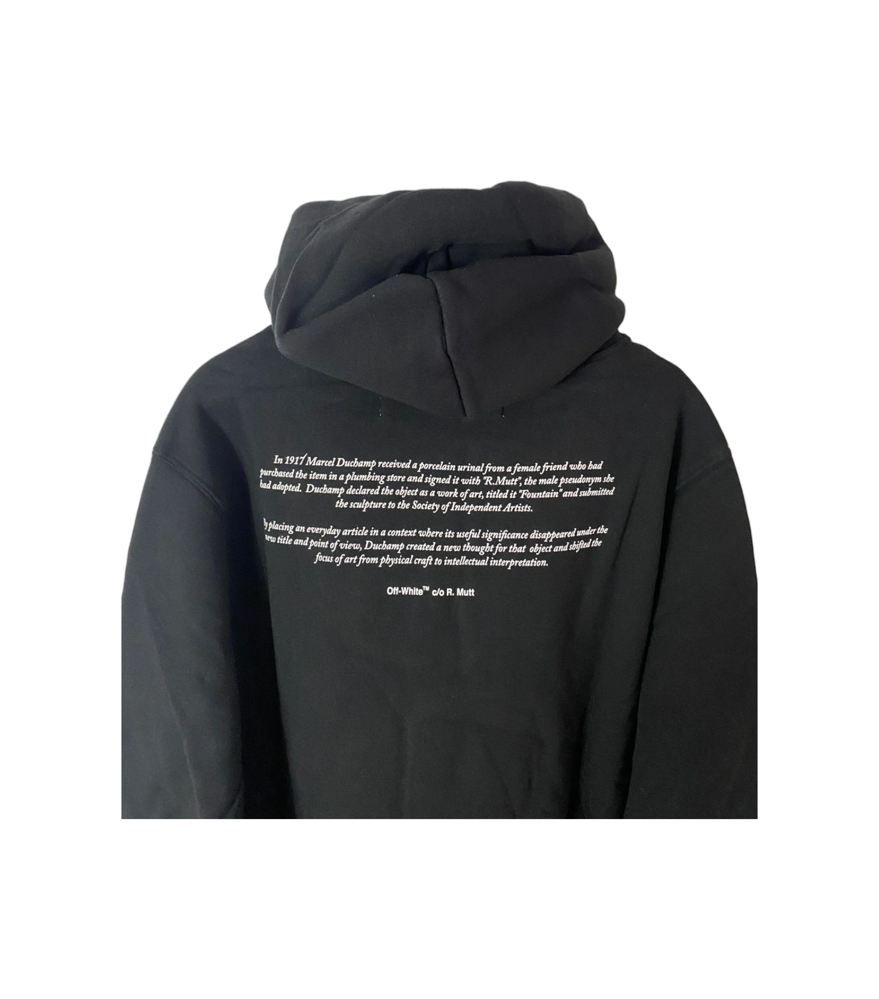 Off-White c/o Virgil Abloh Quote Print Sweatshirt in Black